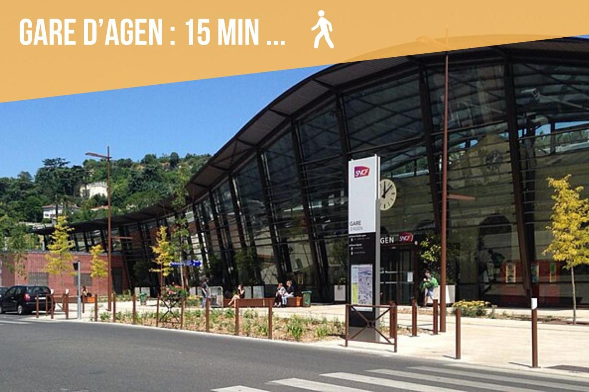 Zenitude-T3-Terrasse-Parking Apartment Agen Bagian luar foto